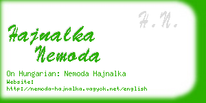 hajnalka nemoda business card